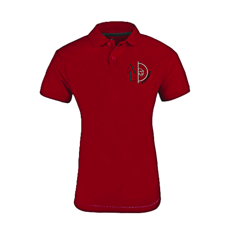 Polo personnalisé en coton bio brodé – édition limitée A LA LIMITE